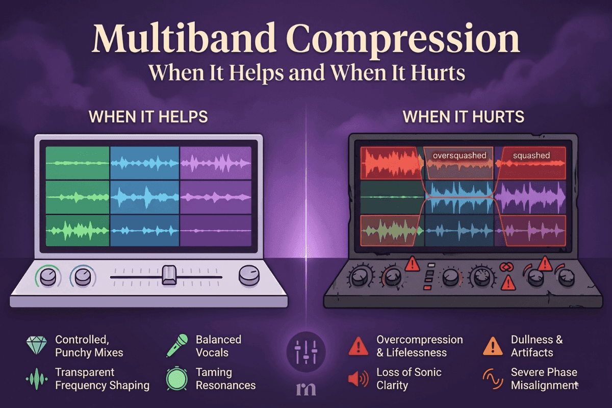 Compressione multibanda: quando aiuta e quando fa male
