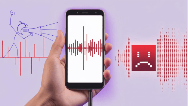Niveles altos de entrada en un microfono movil