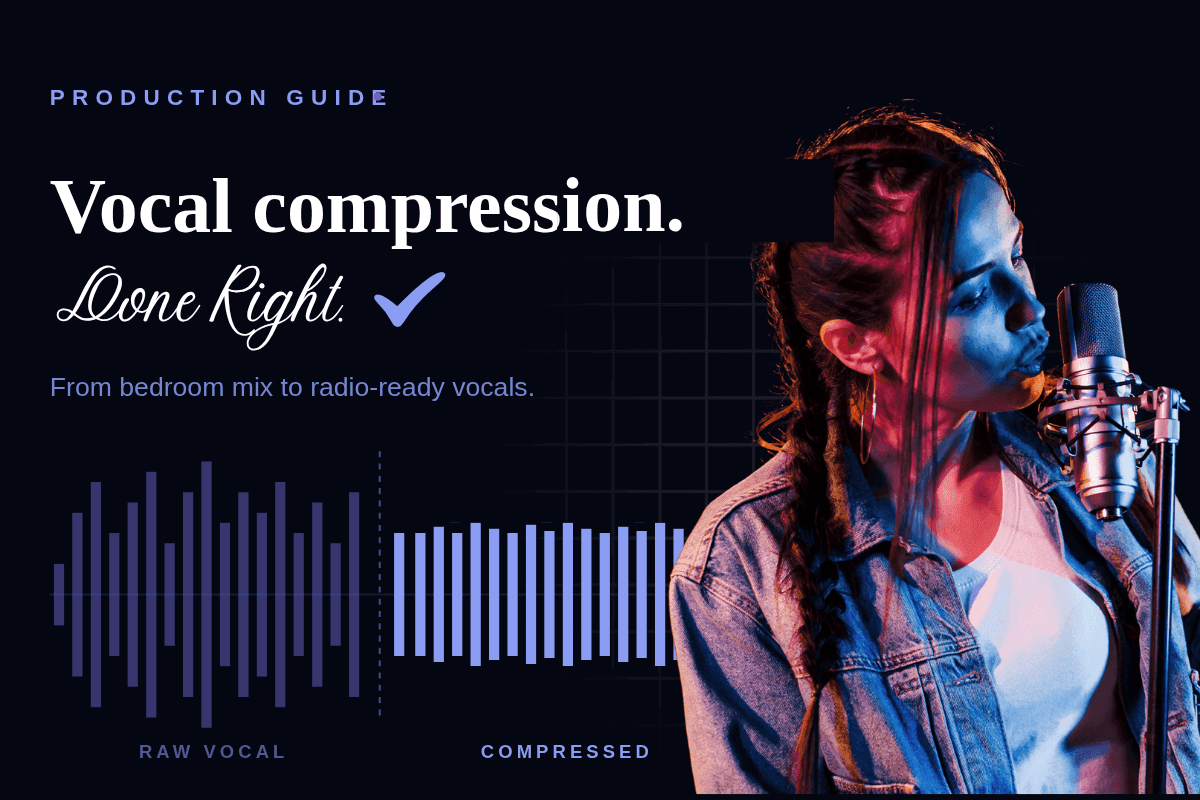 Compresión vocal: cómo conseguir voces con sonido comercial en casa