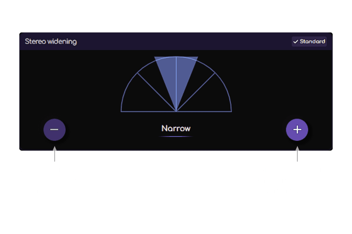 Remasterify stereo widening control.